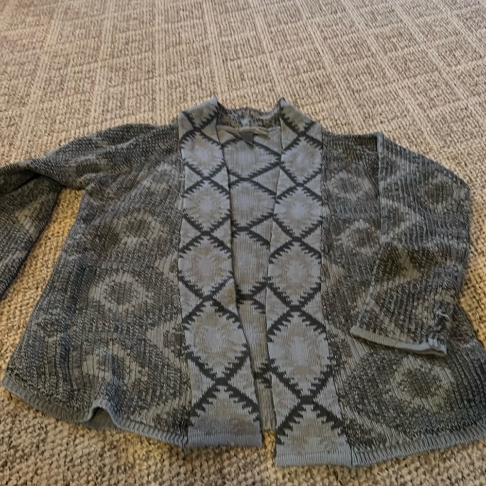 Blue sweater cardigan